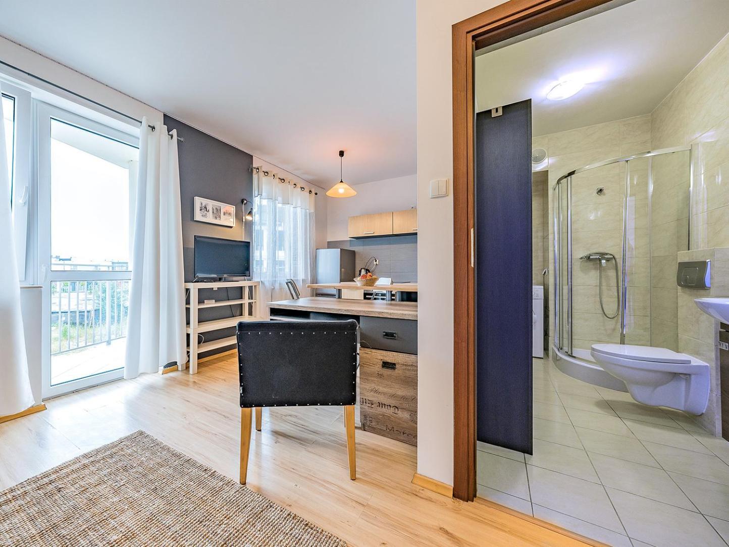 Apartament Z Balkonem I Bezplatnym Parkingiem Gdańsk Kültér fotó
